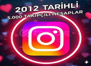 ⭐GARANTİ 2012 Tarihli 5.000 Takipçili Hesaplar⭐