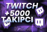 ⭐ [ GARANTİ ] 5000 Twitch Takipçi