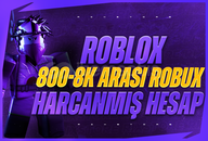  ⭐{GARANTİ} 800-8K ARASI ROBUX HARCANMIŞ HESAP