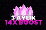 ⭐️ |GARANTİ| Discord 3 Aylık 14x Boost⭐