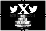 [GARANTİ + HIZLI] 1000 Twitter Türk Retweet