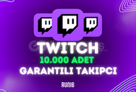 [Garanti/Hızlı] 10.000 Twitch Takipçi
