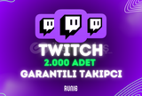 [Garanti/Hızlı] 2.000 Twitch Takipçi