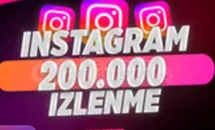 ⭐[GARANTİ] INSTAGRAM 200.000 İZLENME ⭐