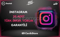 ⭐[GARANTİ] INSTAGRAM 25 TÜRK ERKEK YORUM⭐