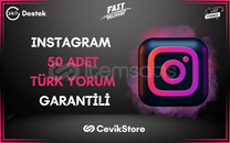 ⭐[GARANTİ] INSTAGRAM 50 ADET TÜRK YORUM⭐