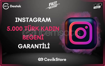 ⭐[GARANTİ] INSTAGRAM 5.000 TÜRK KADIN BEĞENİ⭐