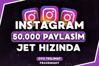 ⭐[GARANTİ] İnstagram 50.000 Paylaşım⭐