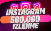 ⭐[GARANTİ] INSTAGRAM 500.000 İZLENME ⭐