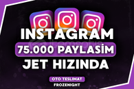 ⭐[GARANTİ] İnstagram 75.000 Paylaşım⭐