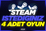 [GARANTİ] İSTEDİĞİNİZ 4 ADET OYUN