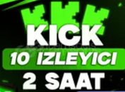 ⭐[GARANTİ] Kick 10 izleyici 2 saat ⭐