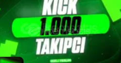 ⭐[GARANTİ] Kick 1000 takipçi ⭐