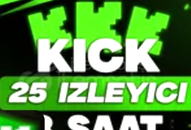 ⭐[GARANTİ] Kick 25 izleyici 3 saat ⭐