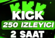 ⭐[GARANTİ] Kick 250 izleyici 2 saat ⭐
