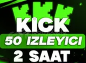⭐[GARANTİ] Kick 50 izleyici 2 saat ⭐