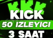 ⭐[GARANTİ] Kick 50 izleyici 3 saat ⭐