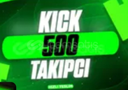 ⭐[GARANTİ] Kick 500 takipçi ⭐
