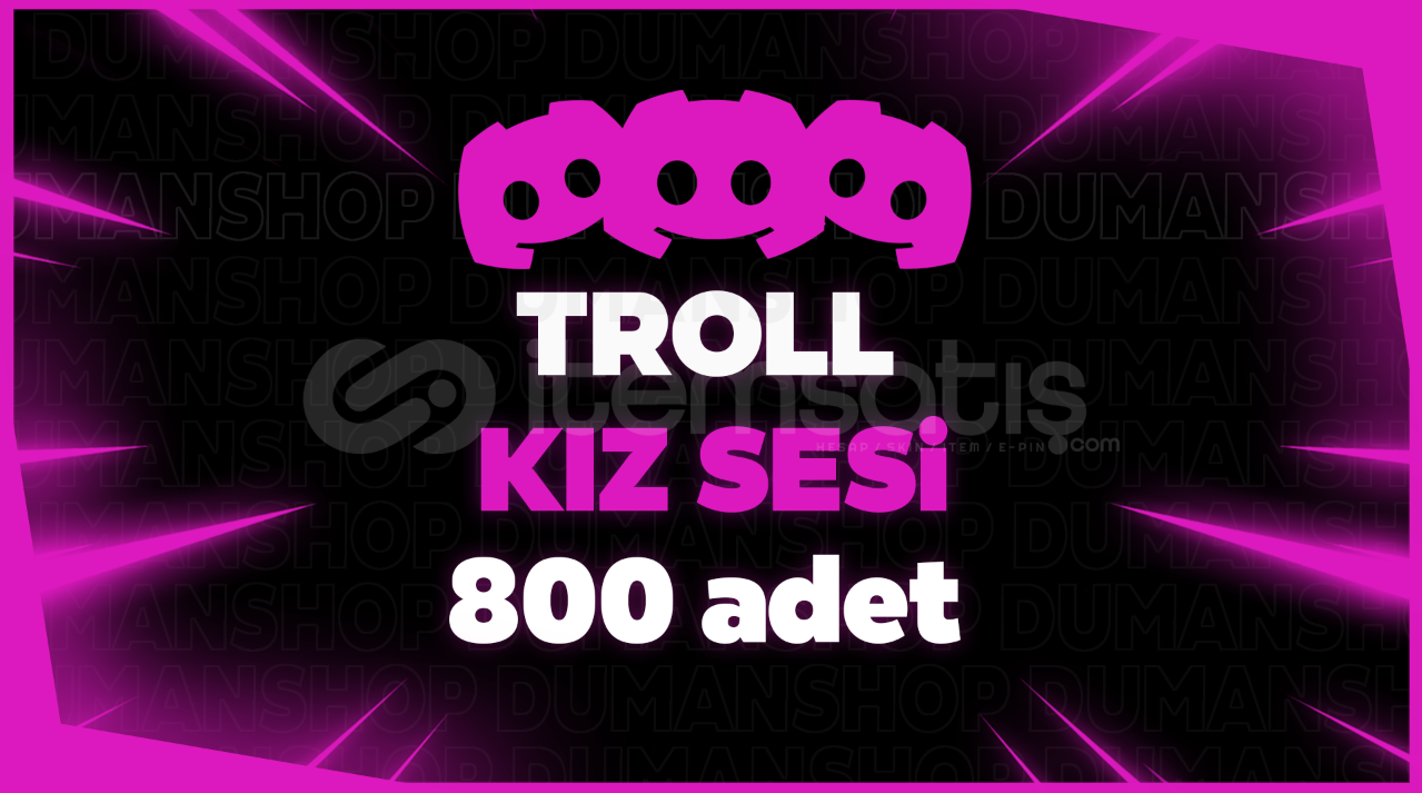 ⭐GARANTİ+KURULUM⭐ +800 adet troll kız sesi ⭐GARANTİ+KURULUM⭐ +800 adet troll kız sesi