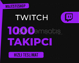 ⭐(GARANTİ) Twitch 1000 Takipçi