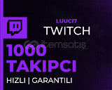 ⭐(GARANTİ) Twitch 1000 Takipçi