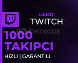 ⭐(GARANTİ) Twitch 1000 Takipçi