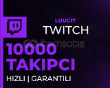 ⭐(GARANTİ) Twitch 10000 Takipçi