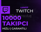 ⭐(GARANTİ) Twitch 10000 Takipçi