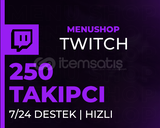 ⭐(GARANTİ) Twitch 250 Takipçi⭐