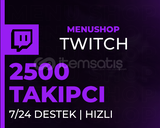 ⭐(GARANTİ) Twitch 2500 Takipçi⭐