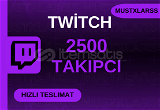 ⭐(GARANTİ) Twitch 2500 Takipçi⭐