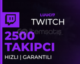 ⭐(GARANTİ) Twitch 2500 Takipçi