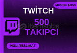 ⭐(GARANTİ) Twitch 500 Takipçi⭐