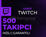 ⭐(GARANTİ) Twitch 500 Takipçi