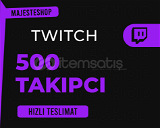 ⭐(GARANTİ) Twitch 500 Takipçi