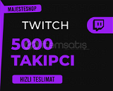 ⭐(GARANTİ) Twitch 5000 Takipçi