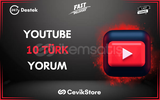 ⭐[GARANTİ] YOUTUBE 10 TÜRK YORUM⭐