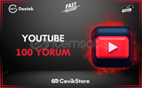 ⭐[GARANTİ] YOUTUBE 100 YORUM⭐