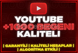 [GARANTİ] YOUTUBE 1000 BEĞENİ