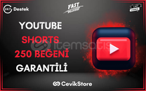 ⭐[GARANTİ] YOUTUBE 250 SHORTS BEĞENİ⭐