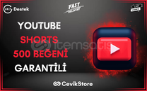 ⭐[GARANTİ] YOUTUBE 500 SHORTS BEĞENİ⭐