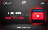 ⭐[GARANTİ] YOUTUBE 500 YORUM⭐