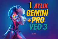 ✅ Garantili | 1 Ay Gemini Pro + Veo 3 