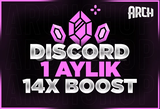 ⭐Garantili 1 Aylık Discord 14x Boost ⭐