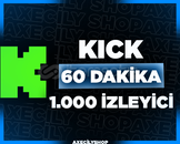 ⭐️[GARANTİLİ]⭐️ 60 Dakika 1.000 İzleyici | Kick