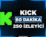 ⭐️[GARANTİLİ]⭐️ 60 Dakika 250 İzleyici | Kick