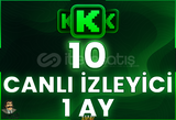 ⭐️ [GARANTİLİ] 10 CANLI YAYIN İZLENME 1 AY ⭐