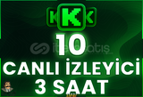 ⭐️ [GARANTİLİ] 10 CANLI YAYIN İZLENME 3 SAAT ⭐
