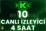 ⭐️ [GARANTİLİ] 10 CANLI YAYIN İZLENME 4 SAAT⭐