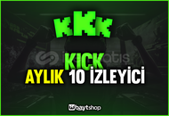 ⭐[GARANTİLİ] 10+ KİCK İZLEYİCİ AYLIK